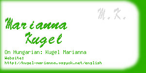 marianna kugel business card